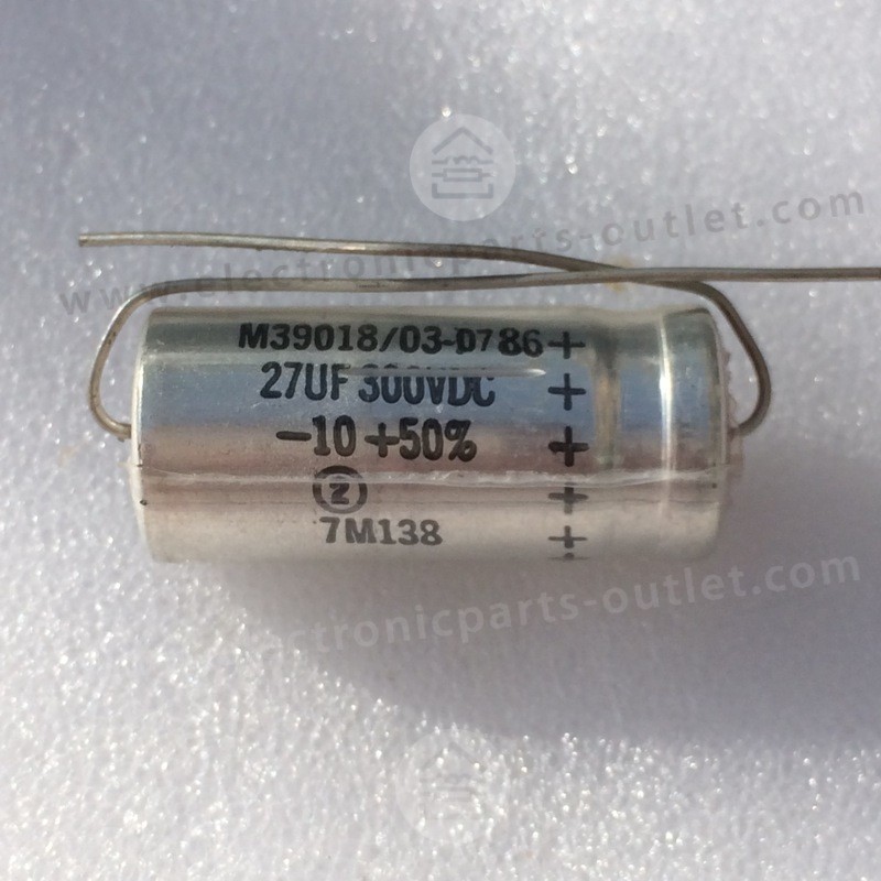 27uF-300V  Al Oxide